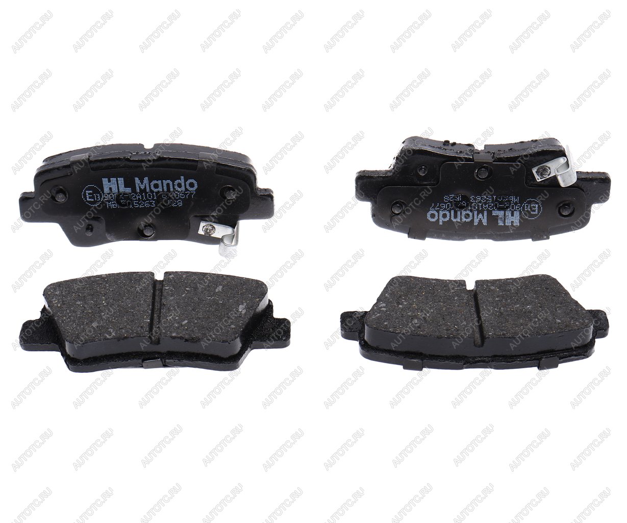 2 759 р. Колодки тормозные HYUNDAI Veloster (11-) задние (4шт.) MANDO MANDO mbf015263  с доставкой в г. Керчь