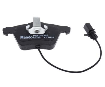 2 679 р. Колодки тормозные AUDI A6 (3.0),Allroad (00-) с датчиком передние (4шт.) MANDO MANDO mbf015369 MANDO mbf015369  с доставкой в г. Керчь. Увеличить фотографию 4