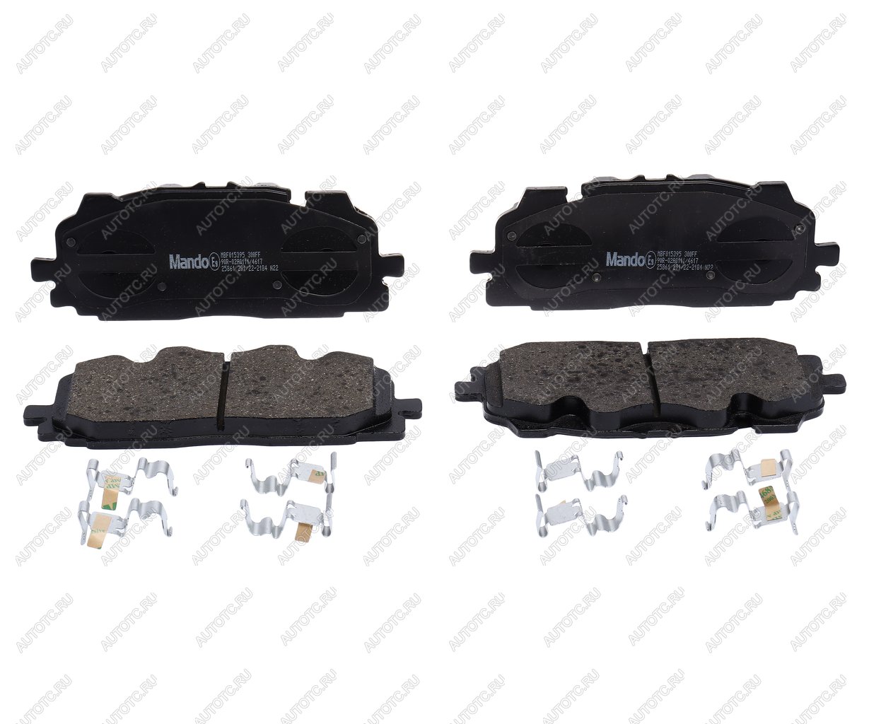 4 999 р. Колодки тормозные AUDI A4 (08-) передние (4шт.) MANDO MANDO mbf015395 MANDO mbf015395  с доставкой в г. Керчь