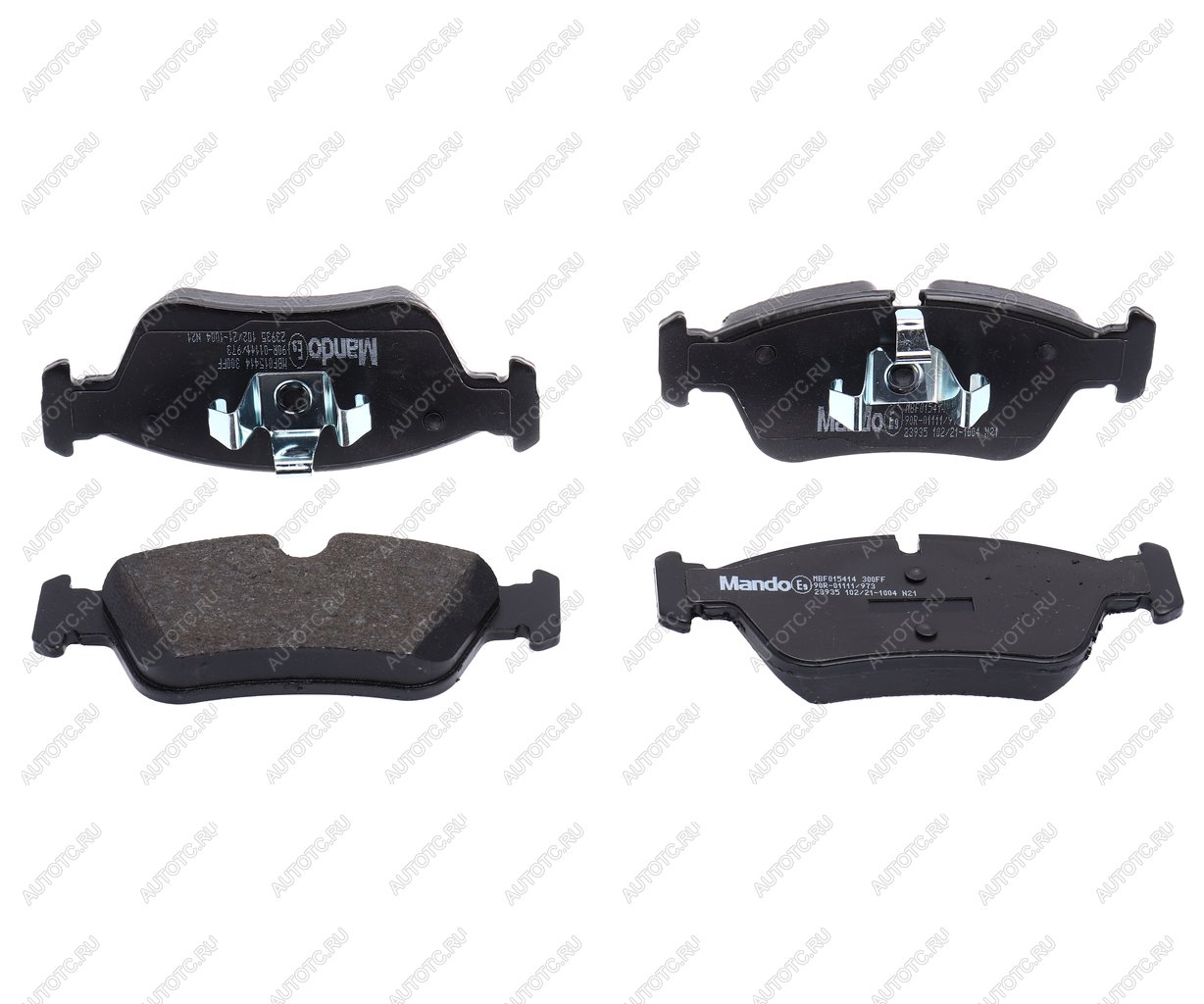 2 459 р. Колодки тормозные BMW 1 (E81,E82,E87,E88) (-06),3 (E90) передние (4шт.) MANDO MANDO mbf015414 MANDO mbf015414  с доставкой в г. Керчь