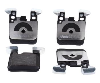 3 599 р. Колодки тормозные BMW 1 (E81,F20,F21,F30,F35,F31),M3 (F80) задние (4шт.) MANDO MANDO mbf015427 MANDO mbf015427  с доставкой в г. Керчь. Увеличить фотографию 1