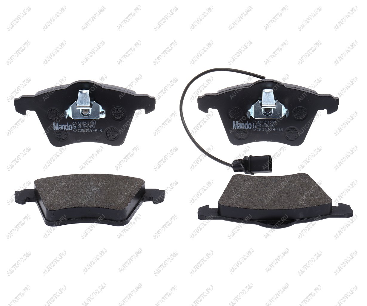 2 199 р. Колодки тормозные FORD Galaxy VW Sharan (95-) передние (4шт.) MANDO MANDO mbf015518  с доставкой в г. Керчь