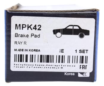 1 199 р. Колодки тормозные HYUNDAI Creta (16-) задние (4шт.) MANDO MANDO mpk42 MANDO mpk42  с доставкой в г. Керчь. Увеличить фотографию 6