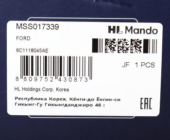 7 599 р. Амортизатор FORD Transit (06-) передний левый/правый газовый MANDO MANDO mss017339 MANDO mss017339  с доставкой в г. Керчь. Увеличить фотографию 3