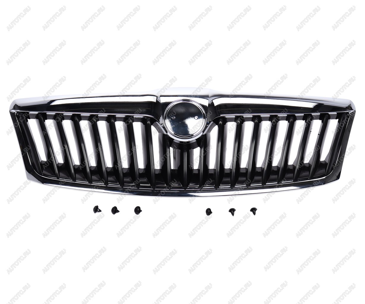 3 689 р. Решетка радиатора SKODA Octavia (09-) черная (с молдингом) NSP NSP nsp081z0853668a9b9  с доставкой в г. Керчь