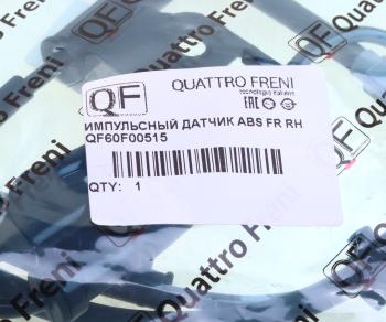 1 949 р. Датчик АБС KIA Rio (17-) колеса переднего правого QUATTRO FRENI QUATTRO FRENI qf60f00515  с доставкой в г. Керчь. Увеличить фотографию 4