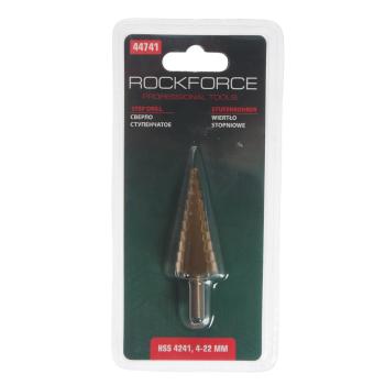 659 р. Сверло ступенчатое 4.0-22.0мм в блистере (HSS 4241) ROCKFORCE ROCKFORCE rf-44741  с доставкой в г. Керчь. Увеличить фотографию 1