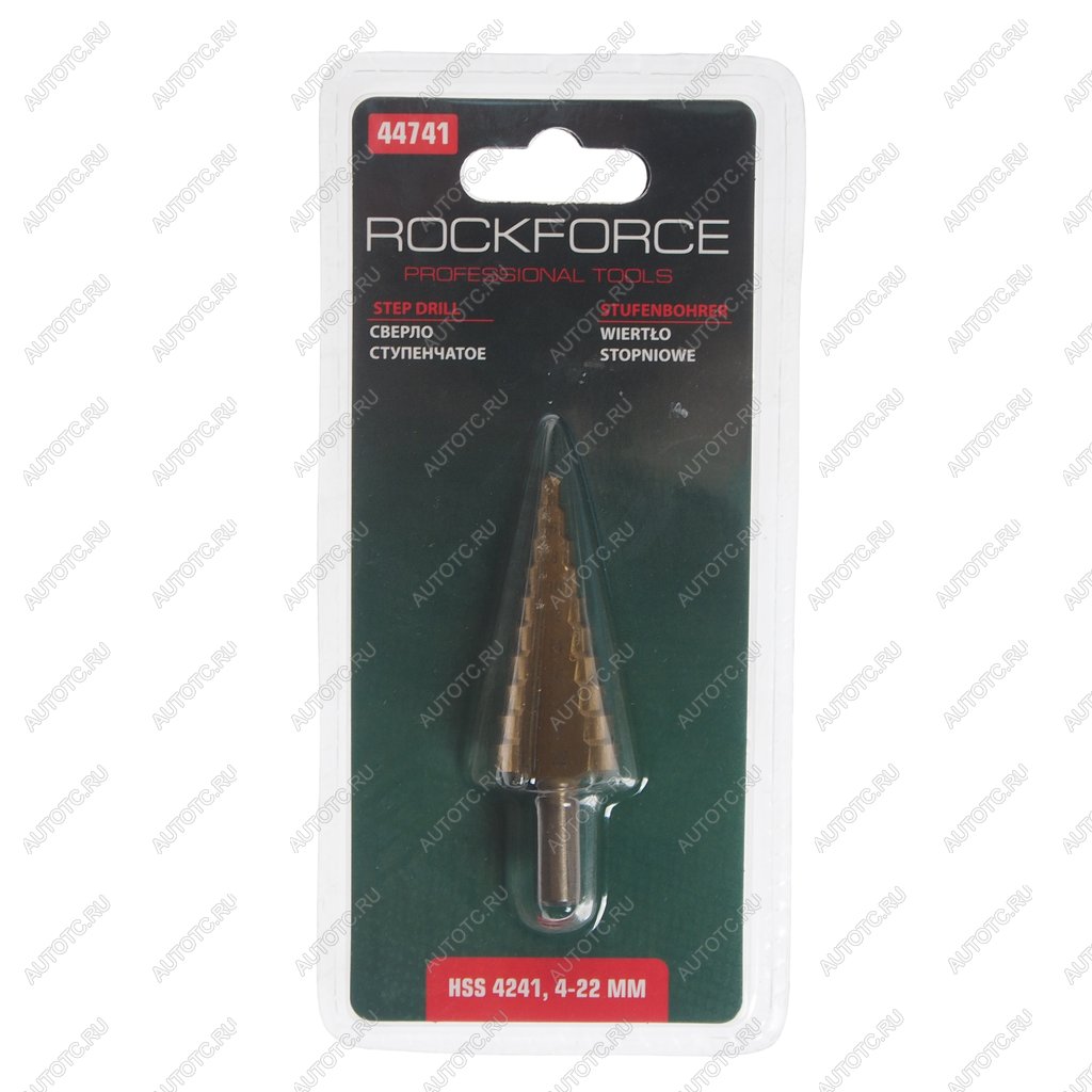 659 р. Сверло ступенчатое 4.0-22.0мм в блистере (HSS 4241) ROCKFORCE ROCKFORCE rf-44741  с доставкой в г. Керчь