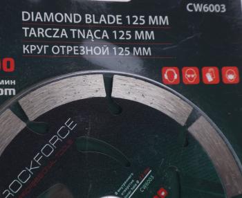 439 р. Круг отрезной по металлу 125x22мм в блистере ROCKFORCE ROCKFORCE rf-cw6003  с доставкой в г. Керчь. Увеличить фотографию 2