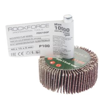 101 р. Круг шлифовальный лепестковый 40х15х6мм (№100) ROCKFORCE ROCKFORCE rf-fd6100р  с доставкой в г. Керчь. Увеличить фотографию 1