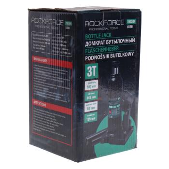 2 199 р. Домкрат бутылочный 3т 180-345мм с клапаном ROCKFORCE ROCKFORCE rf-t90304euro  с доставкой в г. Керчь. Увеличить фотографию 4