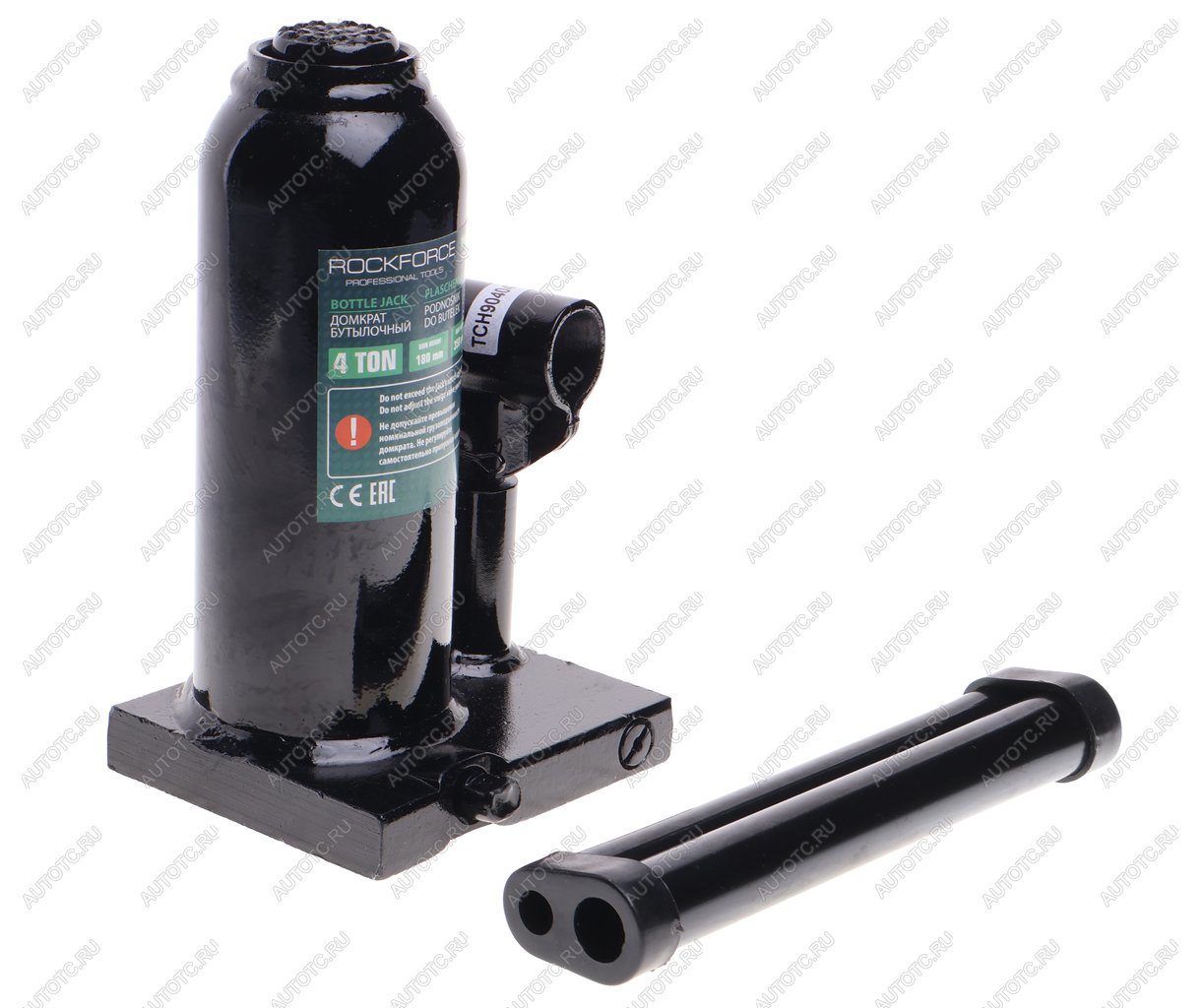 2 499 р. Домкрат бутылочный 4т 180-350мм с клапаном ROCKFORCE ROCKFORCE rf-t90404euro  с доставкой в г. Керчь