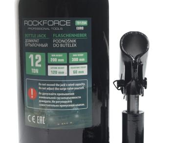 4 649 р. Домкрат бутылочный 12т 200-380мм с клапаном ROCKFORCE ROCKFORCE rf-t91204euro  с доставкой в г. Керчь. Увеличить фотографию 2