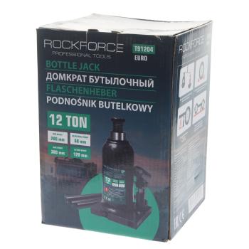 4 649 р. Домкрат бутылочный 12т 200-380мм с клапаном ROCKFORCE ROCKFORCE rf-t91204euro  с доставкой в г. Керчь. Увеличить фотографию 3