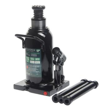5 699 р. Домкрат бутылочный 15т 230-460мм с клапаном ROCKFORCE ROCKFORCE rf-t91504euro  с доставкой в г. Керчь. Увеличить фотографию 1