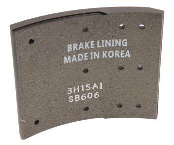 799 р. Накладка тормозной колодки HYUNDAI HD160,170,450,500 передней (F1) (шир.156мм,11отв.) SANGSIN SANGSIN sl203  с доставкой в г. Керчь. Увеличить фотографию 2