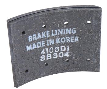 459 р. Накладка тормозной колодки HYUNDAI HD120 (шир.120мм, 8 отверстий) передней SANGSIN SANGSIN sl213  с доставкой в г. Керчь. Увеличить фотографию 2