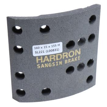 1 179 р. Накладка тормозной колодки HYUNDAI HD120,AeroTown R19,5 переднейзадней (F1R1) SANGSIN SANGSIN sl221  с доставкой в г. Керчь. Увеличить фотографию 1
