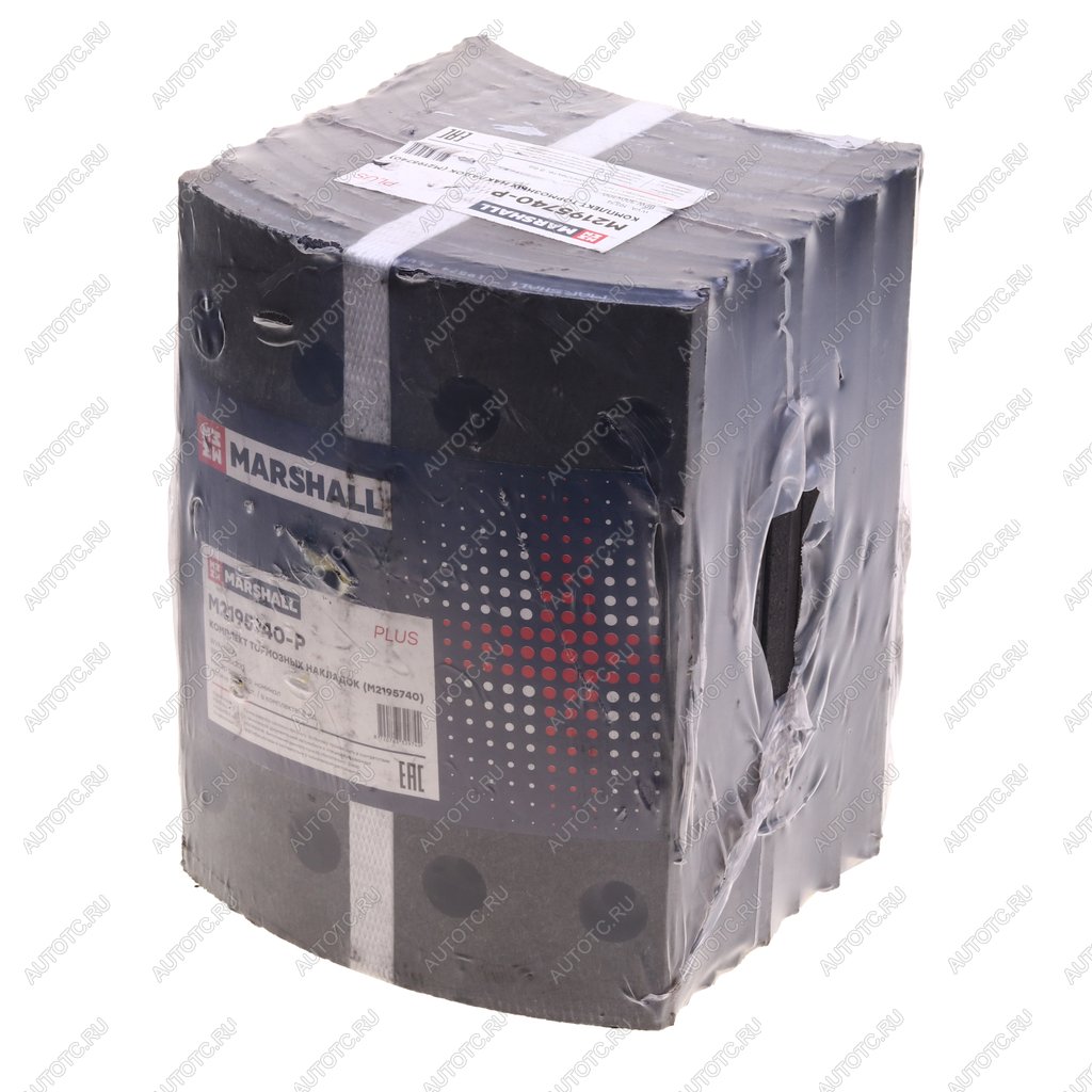 5 599 р. Накладка тормозной колодки BPW (300x200) стандарт PLUS 64 отв. 8x1593251 (8шт.) MARSHALL MARSHALL m2195740-p  с доставкой в г. Керчь