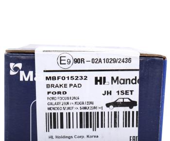 1 459 р. Колодки тормозные FORD Galaxy,Mondeo LAND ROVER Freelander задние (4шт.) MANDO MANDO mbf015232 MANDO mbf015232  с доставкой в г. Керчь. Увеличить фотографию 5