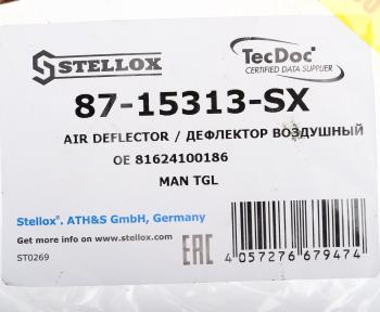 3 599 р. Дефлектор MAN TGS правый внешний STELLOX STELLOX 87-15313-sx  с доставкой в г. Керчь. Увеличить фотографию 3