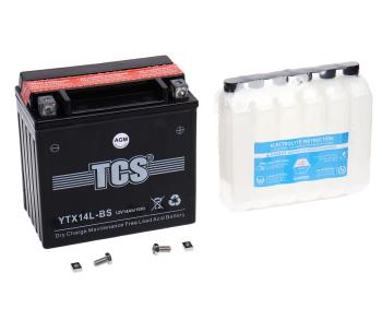 4 099 р. Аккумулятор TCS AGM 14Ач TCS 6ст14 ytx14l-bs  с доставкой в г. Керчь. Увеличить фотографию 1