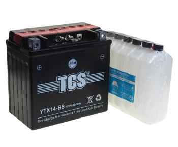 4 099 р. Аккумулятор TCS AGM 14Ач TCS 6ст14 ytx14-bs  с доставкой в г. Керчь. Увеличить фотографию 2