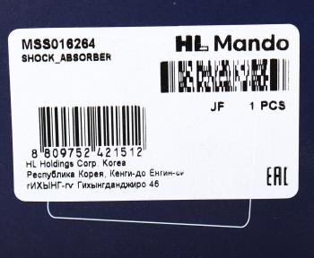 6 399 р. Амортизатор OPEL Astra J (10-) передний правый газовый MANDO MANDO mss016264 MANDO mss016264  с доставкой в г. Керчь. Увеличить фотографию 3