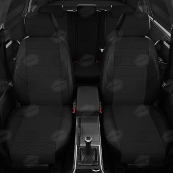 7 199 р. Авточехлы ЛАДА Largus (21-) экокожа-жаккард 5 мест задняя спинка 40х60 черные комплект AVTOLIDER AVTOLIDER vz29-2186-kk4  с доставкой в г. Керчь. Увеличить фотографию 2