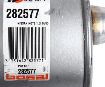 9 249 р. Глушитель NISSAN Note (06-13) средняя часть BOSAL BOSAL 282-577  с доставкой в г. Керчь. Увеличить фотографию 4