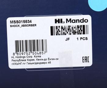 4 299 р. Амортизатор MITSUBISHI Lancer 10 (07-) задний левый/правый газовый MANDO MANDO mss015534 MANDO mss015534  с доставкой в г. Керчь. Увеличить фотографию 4