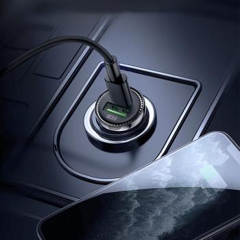 599 р. Устройство зарядное в прикуриватель 1USB + 1 Type C 12V HOCO HOCO z44 black  с доставкой в г. Керчь. Увеличить фотографию 2