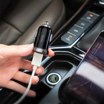 599 р. Устройство зарядное в прикуриватель 1USB + 1 Type C 12V HOCO HOCO z44 black  с доставкой в г. Керчь. Увеличить фотографию 3