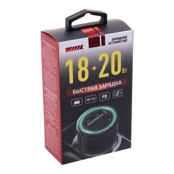 559 р. Устройство зарядное в прикуриватель 1USB + 1 Type C 12V WIIIX WIIIX ucc-5-2-01-qcpd-ant  с доставкой в г. Керчь. Увеличить фотографию 3