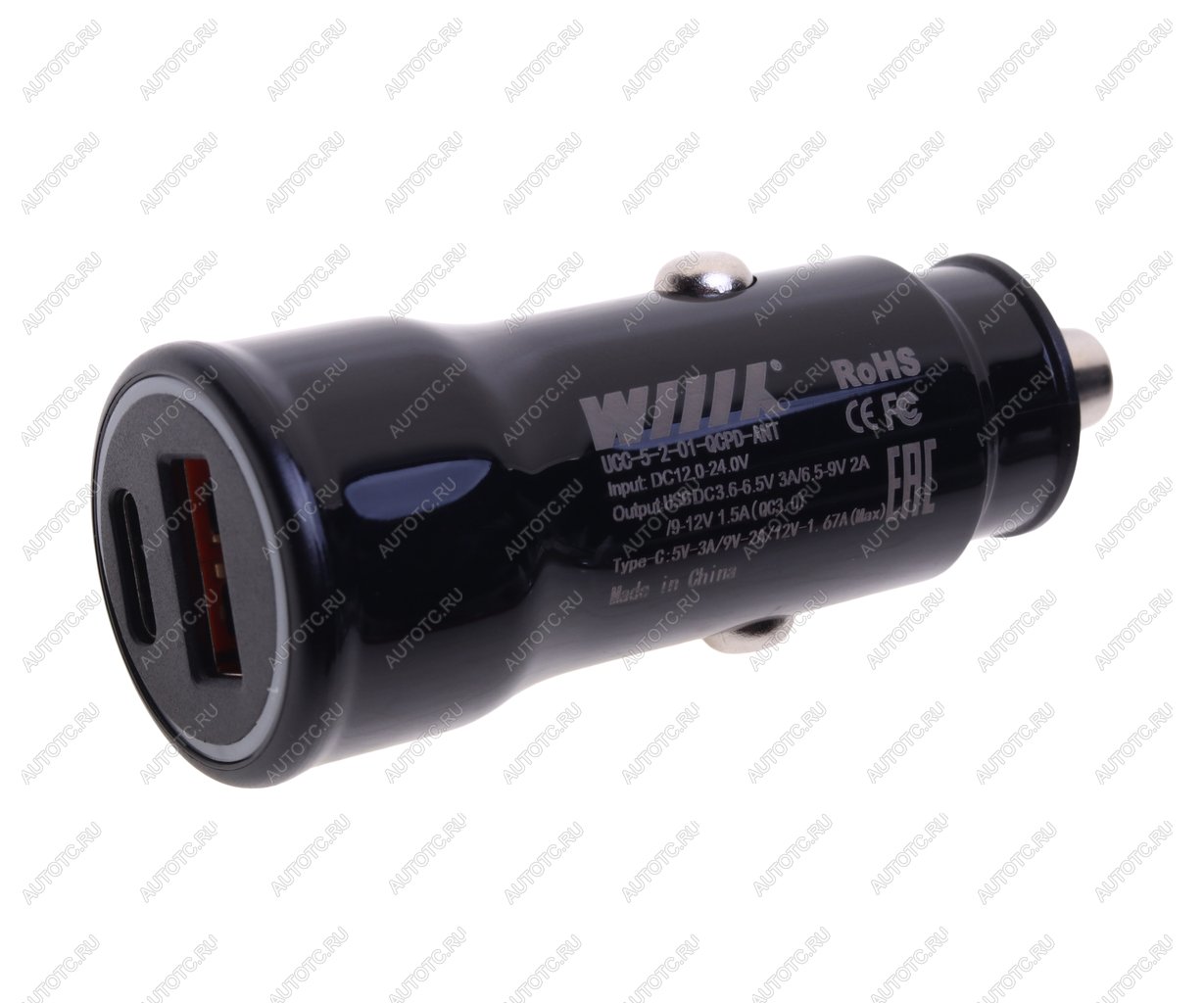 559 р. Устройство зарядное в прикуриватель 1USB + 1 Type C 12V WIIIX WIIIX ucc-5-2-01-qcpd-ant  с доставкой в г. Керчь