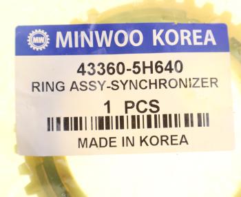 2 599 р. Кольцо HYUNDAI HD65,72,County (M3S5) синхронизатора 2,3-й передачи MINWOO MINWOO 43360-5h640  с доставкой в г. Керчь. Увеличить фотографию 3