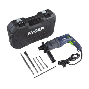 6 449 р. Перфоратор 1050Вт 2.6Дж (кейс,набор буров) AYGER AYGER ah1050  с доставкой в г. Керчь. Увеличить фотографию 1
