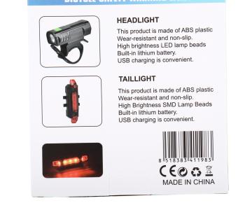 1 249 р. Фонарь велосипедный набор USB кабель с аккумулятором 600mAh Led NO NAME qx-t1198  с доставкой в г. Керчь. Увеличить фотографию 7