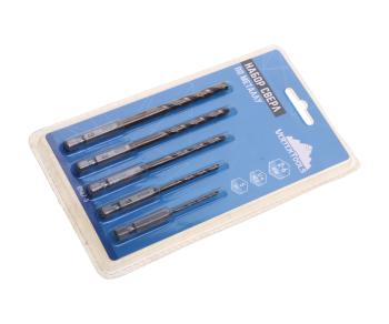 439 р. Набор сверл по металлу 2.0-6.0мм HSS (5шт.) 6-гранный хвостовик VERTEXTOOLS VERTEXTOOLS 0987-5  с доставкой в г. Керчь. Увеличить фотографию 1