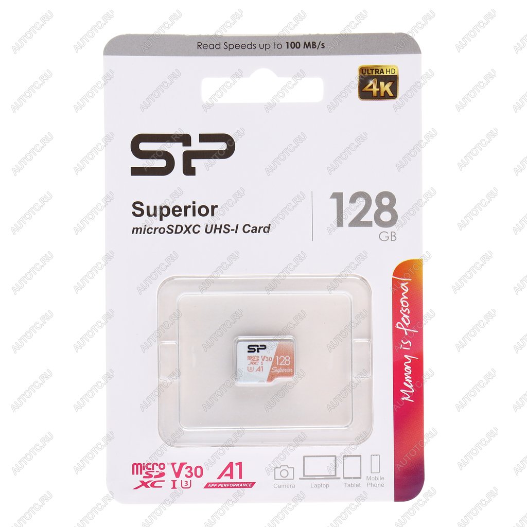 1 599 р. Карта памяти 128GB MicroSD class 10 SILICON POWER SILICON POWER sp128gbstxdv3v20  с доставкой в г. Керчь