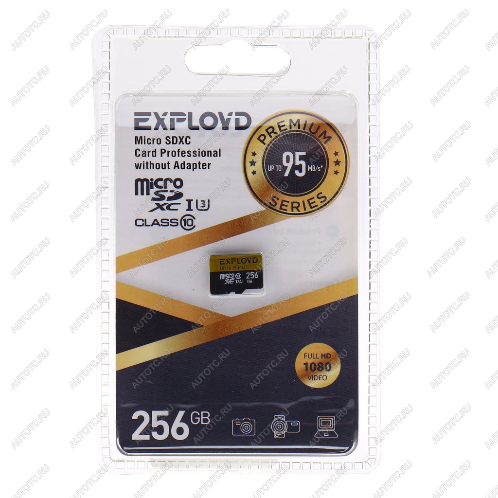 2 999 р. Карта памяти 256GB MicroSD class 10 EXPLOYD EXPLOYD ex256gcsdxc10uhs-1-elu3 w  с доставкой в г. Керчь