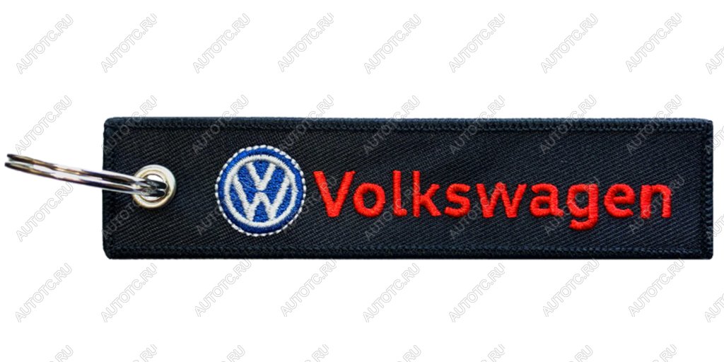 190 р. Брелок VW ткань,вышивка 13х3см MASHINOKOM MASHINOKOM bmv 027  с доставкой в г. Керчь