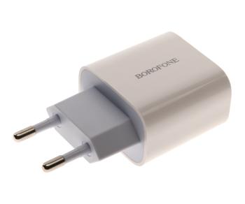 399 р. Устройство зарядное в розетку 1USB Type C BOROFONE BOROFONE ba38a white  с доставкой в г. Керчь. Увеличить фотографию 1