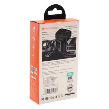 879 р. Устройство зарядное в прикуриватель с трансмиттером (bluetooth,hands free) HOCO HOCO e59 black  с доставкой в г. Керчь. Увеличить фотографию 5