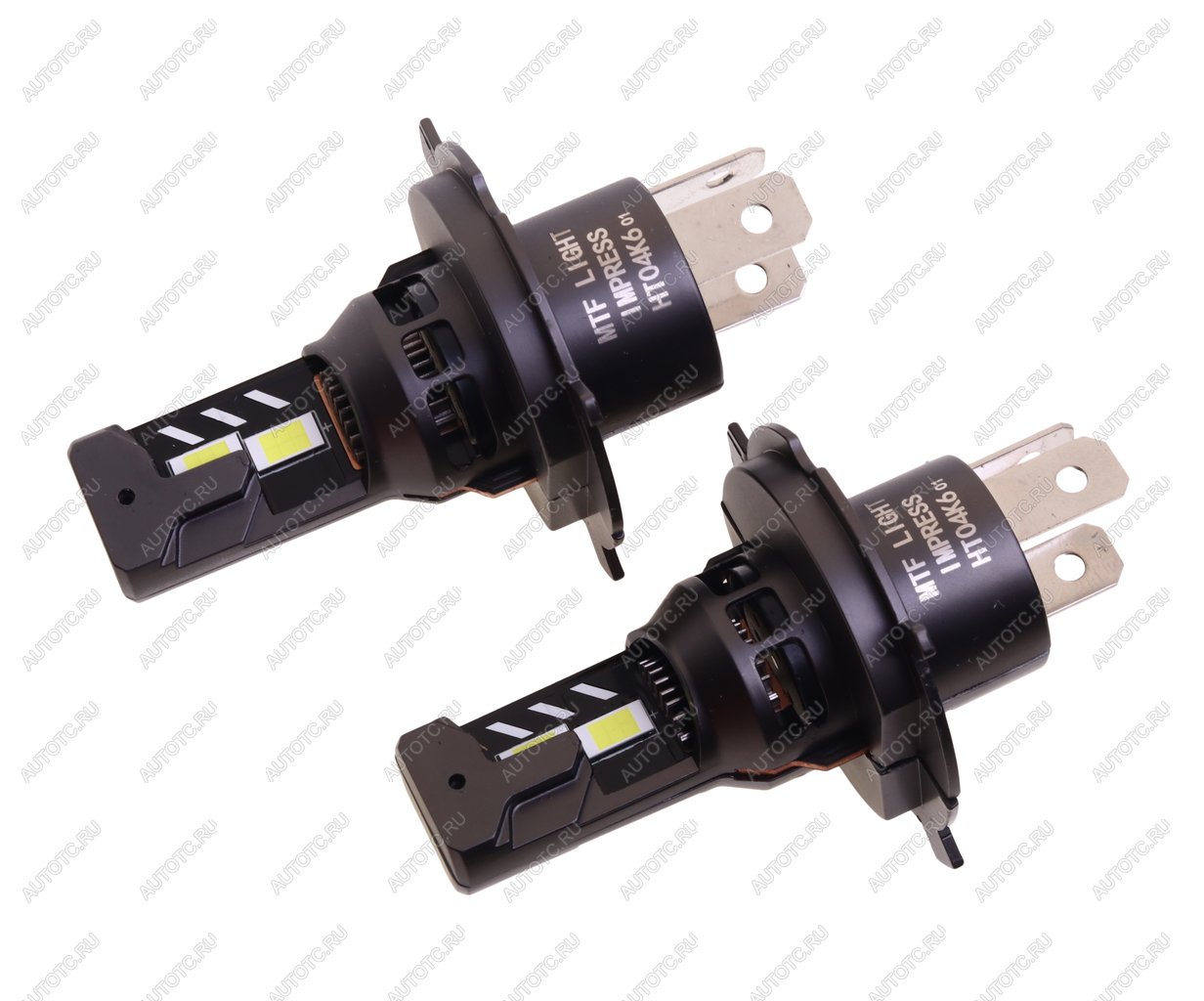 4 299 р. Лампа светодиодная 12V H4 P43t бокс (2шт.) MTF MTF ht04k6  с доставкой в г. Керчь