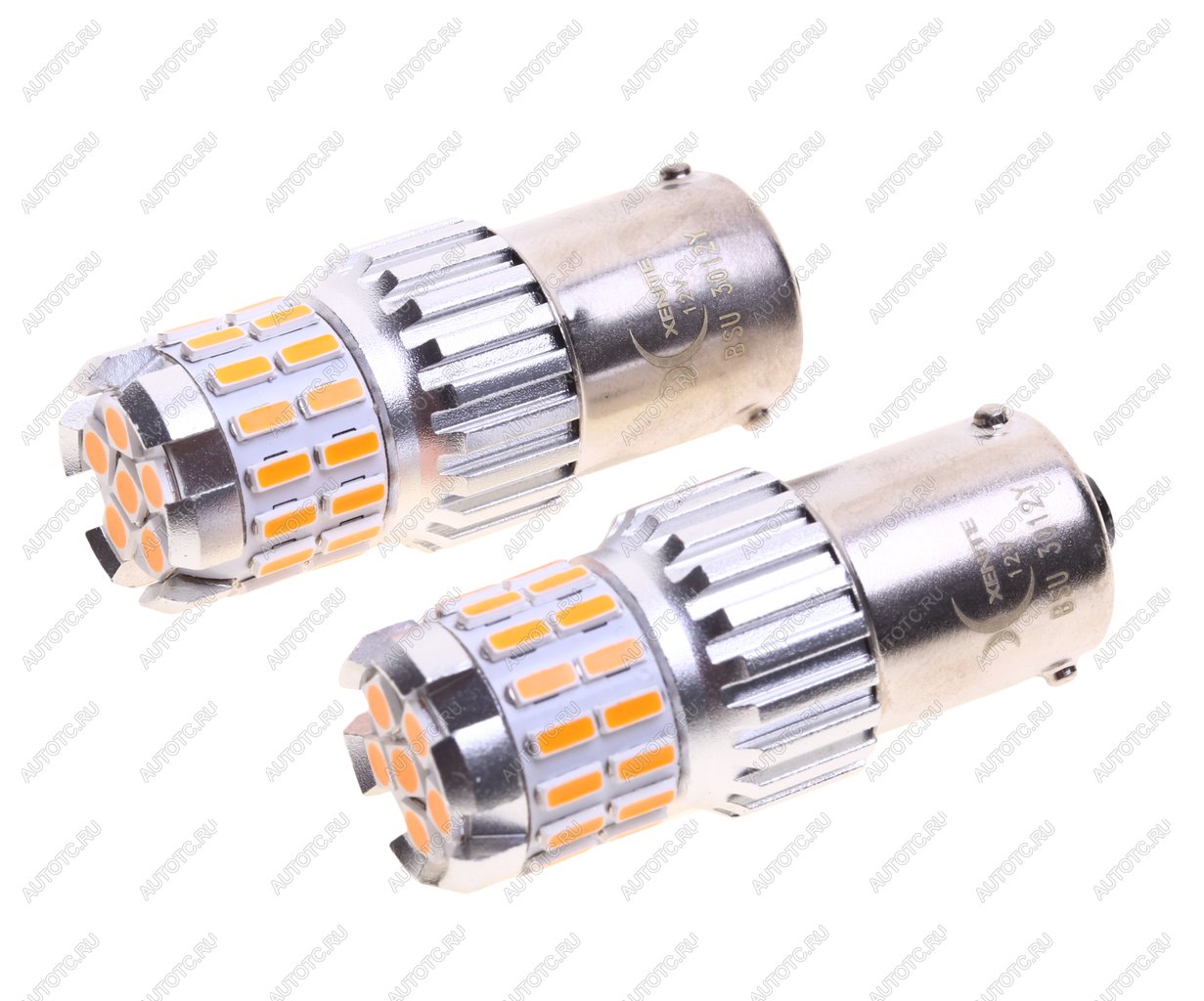 759 р. Лампа светодиодная 12V PY21W BAU15s желтая блистер (2шт.) XENITE XENITE 1009680  с доставкой в г. Керчь