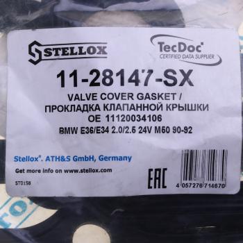 1 549 р. Прокладка крышки клапанной BMW 3 (E36),5 (E34) STELLOX STELLOX 11-28147-sx  с доставкой в г. Керчь. Увеличить фотографию 4
