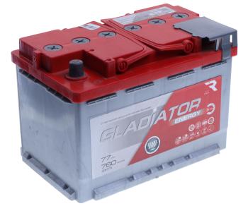 7 649 р. Аккумулятор GLADIATOR Energy 77Ач GLADIATOR 6ст77(1)  с доставкой в г. Керчь. Увеличить фотографию 1