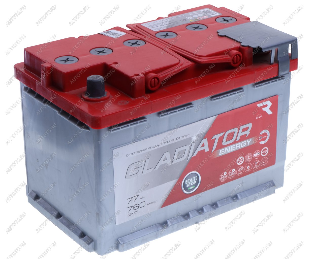 7 649 р. Аккумулятор GLADIATOR Energy 77Ач GLADIATOR 6ст77(1)  с доставкой в г. Керчь