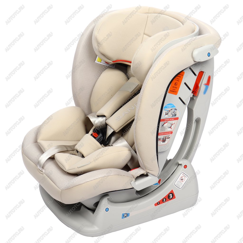 13 449 р. Автокресло детское 0-36кг (0+I-ll-IlI) 0-12лет light grey SANDEX HAPPY BABY HAPPY BABY 4690624052576  с доставкой в г. Керчь